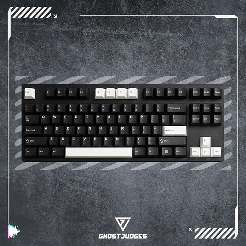 غطاء مفاتيح شبح القضاة WOB Colorway Cherry PBT Doubleshot للوحة المفاتيح mx 60 65 87 104 gh60 xd64 xd68 bm60 bm65 in Kuwait