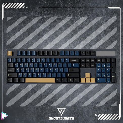غطاء مفاتيح شبح القضاة WOB Colorway Cherry PBT Doubleshot للوحة المفاتيح mx 60 65 87 104 gh60 xd64 xd68 bm60 bm65 in Kuwait