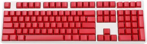YMDK ملف تعريف سميك PBT OEM مطبوع جانبيًا 108 ANSI Keycaps للوحة المفاتيح الميكانيكية لمفاتيح MX (غطاء المفاتيح فقط) (أسود) in Kuwait