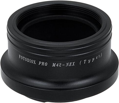 Fotodiox Pro Lens Mount Adapter, M42 Screw Mount Lenses (42mm x1 thread mount) to Sony E-Mount Mirrorless Camera Adapter - for Sony Alpha E-mount Camera Bodies (APS-C & Full Frame such as NEX-5, NEX-7, a7, a7II) in Saudi Arabia
