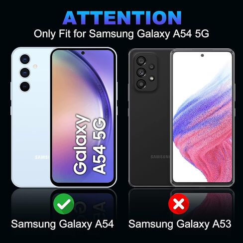 واقي شاشة TQLGY مكون من 3 قطع لهاتف Samsung Galaxy A53 5G مع 3 قطع من واقي عدسة الكاميرا، طبقة من الزجاج المقسى، صلابة 9H - HD - خالية من الفقاعات - مضادة للخدش - سهلة التركيب in Kuwait
