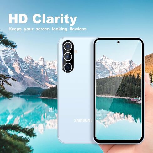 واقي شاشة TQLGY مكون من 3 قطع لهاتف Samsung Galaxy A53 5G مع 3 قطع من واقي عدسة الكاميرا، طبقة من الزجاج المقسى، صلابة 9H - HD - خالية من الفقاعات - مضادة للخدش - سهلة التركيب in Kuwait