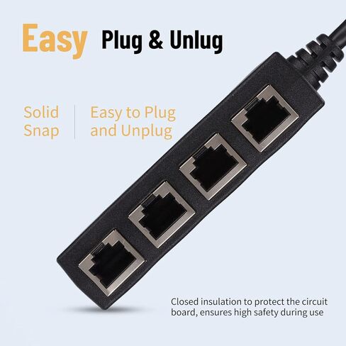 محول مقسم RJ45، محول شبكة اتصال ممتاز 1 إلى 4 منافذ نقل سلس ، محول إيثرنت لوحة PCB لجميع الشبكات والمنازل والمكاتب وجميع اتصالات برودباند in Kuwait