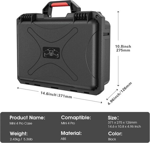 حافظة صلبة ميني 4 برو من ام في بي تي جي ار اس لجهاز دي جيه اي ميني 4 برو/ميني 3 برو، شنطة حمل مقاومة للماء والضغط للسفر لجهاز دي جيه اي ميني 4 برو/ميني 3 برو، ملحقات وحدة تحكم RC-N1/RC in Kuwait
