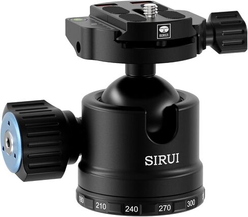 SIRUI AM-40 Low Gravity Ball Head, Aluminium Professional Tripod Head with 40mm Huge Ball,360° Panning Base,Bubble Level, QR Plate, Load up 88lbs/40KG in Kuwait