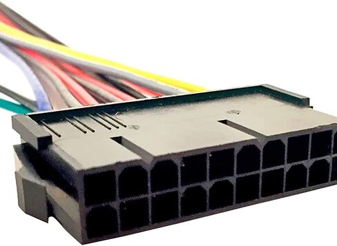 WSDMAVIS 1 Pcs ATX to at Power Supply Adapter 20Pin ATX PSU to 2-Port 6Pin at PSU Converter Power Cable Cord for 286 386 486 586 in Saudi Arabia