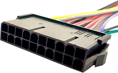 WSDMAVIS 1 Pcs ATX to at Power Supply Adapter 20Pin ATX PSU to 2-Port 6Pin at PSU Converter Power Cable Cord for 286 386 486 586 in Saudi Arabia