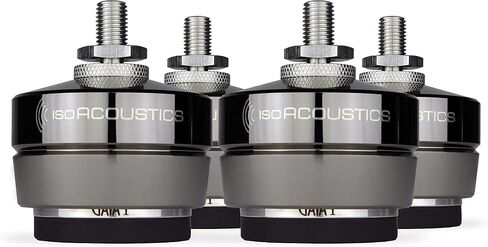 IsoAcoustics Gaia Series Isolation Feet for Speakers & Subwoofers (Gaia III, 70 lb max) – Set of 4 in Saudi Arabia