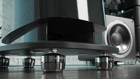 IsoAcoustics Gaia Series Isolation Feet for Speakers & Subwoofers (Gaia III, 70 lb max) – Set of 4 in Saudi Arabia