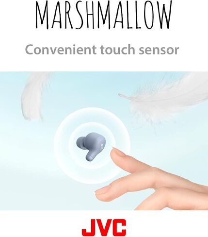 JVC New Marshmallow True Wireless Earbuds Headphones, Long Battery Life (up to 28 Hours), Sound with Neodymium Magnet Driver, Including Memory Foam Earpieces - HAA18TG (Green), Compact in Kuwait