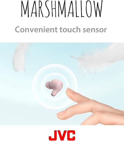 سماعات أذن JVC New Marshmallow True اللاسلكية، عمر بطارية طويل (يصل إلى 28 ساعة)، صوت مع محرك مغناطيسي نيوديميوم، بما في ذلك سماعات أذن من الإسفنج الذكي - HAA18TG (أخضر)، صغير الحجم in Saudi Arabia