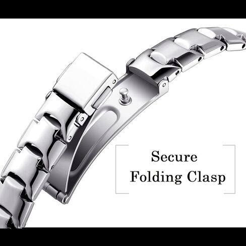 Secbolt Slim Bands Compatible with Apple Watch 38mm 40mm 41mm 42mm 44mm 45mm iWatch Series 9/8/7/6/5/4/3/2/1/SE, Stainless Steel Wristbands for Women in Kuwait