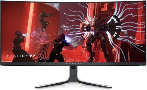 Alienware AW3423DW شاشة ألعاب منحنية Quantom Dot-OLED مقاس 34.18 بوصة، 3440 × 1440 بكسل عند 175 هرتز، ضوء قمري (متجدد) in Kuwait