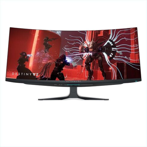 Alienware AW3423DW شاشة ألعاب منحنية Quantom Dot-OLED مقاس 34.18 بوصة، 3440 × 1440 بكسل عند 175 هرتز، ضوء قمري (متجدد) in Kuwait