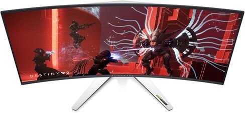 Alienware AW3423DW شاشة ألعاب منحنية Quantom Dot-OLED مقاس 34.18 بوصة، 3440 × 1440 بكسل عند 175 هرتز، ضوء قمري (متجدد) in Kuwait