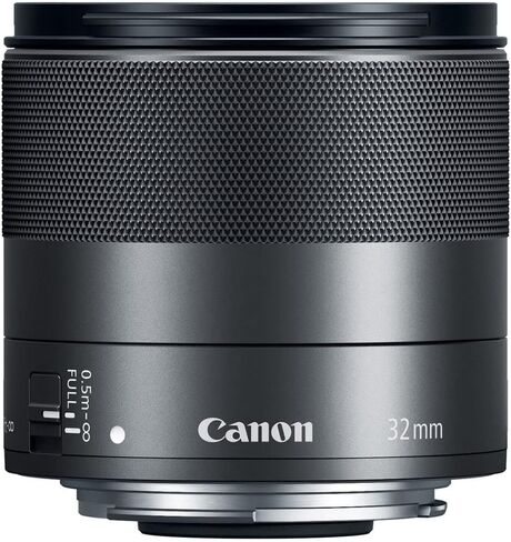 عدسة Canon EF-M مقاس 32 مم f/1.4 STM (2439C002) + مجموعة مرشح + حقيبة عدسة + حافظة للغطاء + مجموعة تنظيف + المزيد (متجددة) in Kuwait
