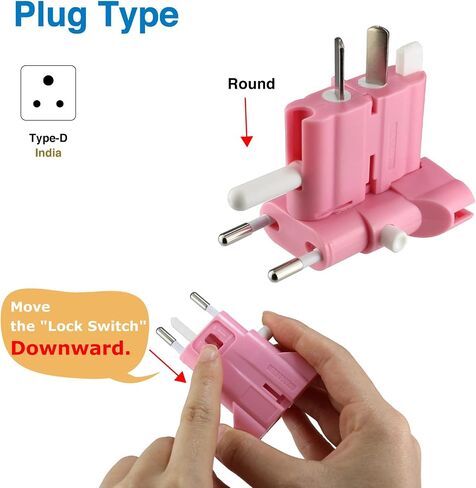 ROAD WARRIOR International Travel Plug Adapter Europe/UK/Australia/USA/India/China Does Not Convert Voltage Slim RW101CR in Kuwait