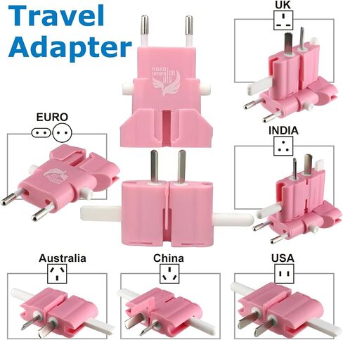 ROAD WARRIOR International Travel Plug Adapter Europe/UK/Australia/USA/India/China Does Not Convert Voltage Slim RW101CR in Kuwait