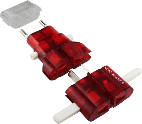ROAD WARRIOR International Travel Plug Adapter Europe/UK/Australia/USA/India/China Does Not Convert Voltage Slim RW101CR in Kuwait
