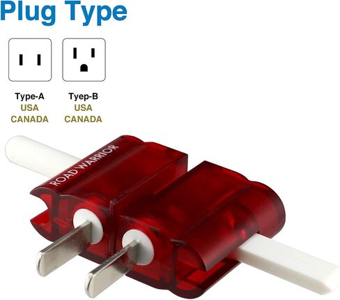 ROAD WARRIOR International Travel Plug Adapter Europe/UK/Australia/USA/India/China Does Not Convert Voltage Slim RW101CR in Kuwait