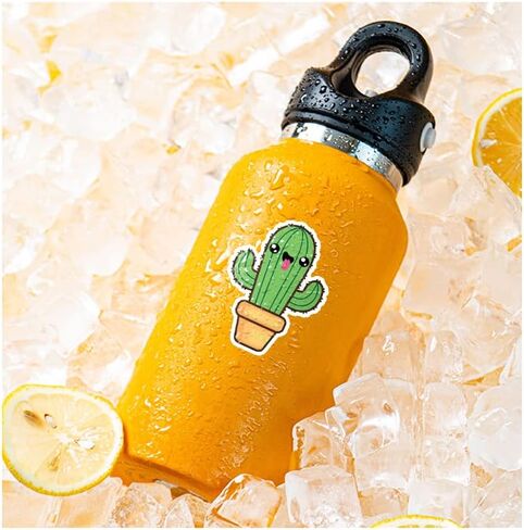 Stickers for Water Bottles, 50Pcs Waterproof Vinyl Cactus Stickers Packs for Laptop, Skateboard, Hydro Flask, Computer, Phone, Scrapbook, Cute Aesthetic Stickers for Girls Women in Kuwait