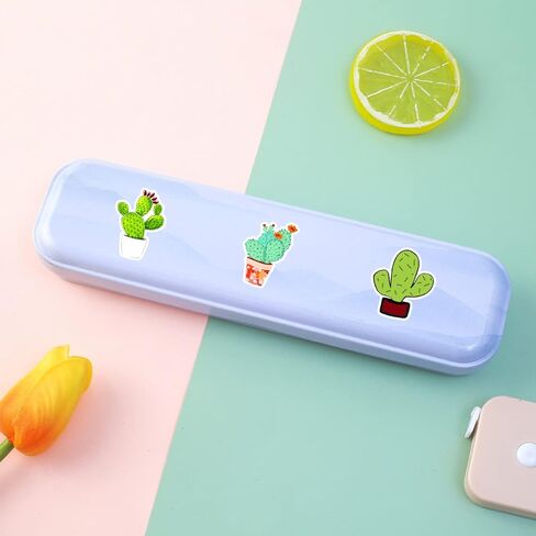 Stickers for Water Bottles, 50Pcs Waterproof Vinyl Cactus Stickers Packs for Laptop, Skateboard, Hydro Flask, Computer, Phone, Scrapbook, Cute Aesthetic Stickers for Girls Women in Kuwait