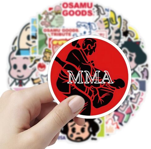 LOVELYLIFE 50pcs Wrestling Stickers Pack Fighting Aesthetic Wrestle Stickers Vinyl Waterproof Stickers for Adults Teens Kids Girls for Journaling Hydroflask Water Bottle Luggage Guitar Skateboard Car Window Bumper Computer Laptop Phone Case Decor (black-s in Kuwait