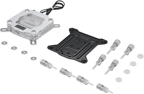 وحدة معالجة مركزية ووتربلوك، وحدة تبريد مياه لوحدة المعالجة المركزية من ريتشر ار مع قاعدة نحاسية مع شاشة عرض لدرجة الحرارة لجهاز انتل in Kuwait