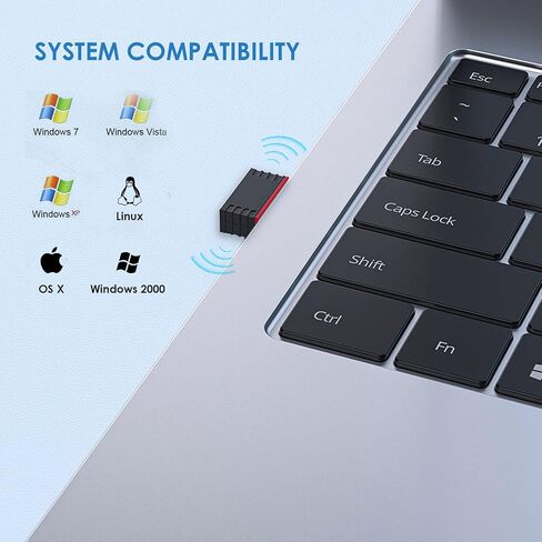 USB WiFi Adapter, USB 2.0 IEEE802.11n WiFi Dongle, 150Mbps Wireless Network Adapter for WIN2000, XP, Vista, WIN7, OS X, Linux in Saudi Arabia