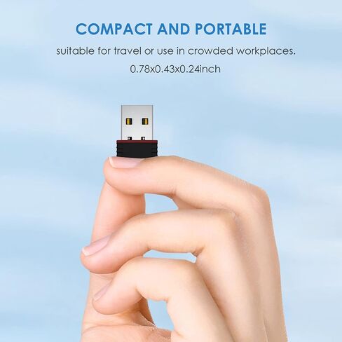 USB WiFi Adapter, USB 2.0 IEEE802.11n WiFi Dongle, 150Mbps Wireless Network Adapter for WIN2000, XP, Vista, WIN7, OS X, Linux in Saudi Arabia