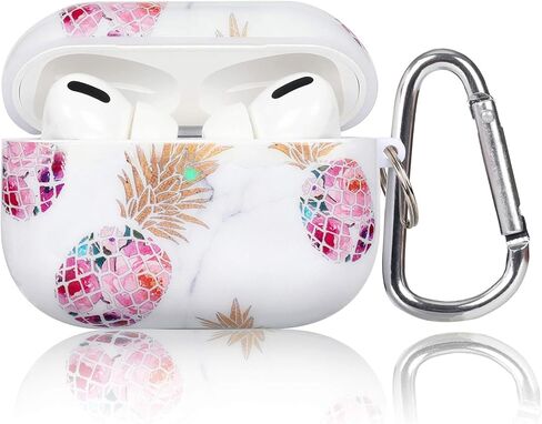 حافظة AirPods Pro الجيل الثاني/الجيل الأول - حافظة صلبة بتصميم مطبوع لطيف من KOREDA لأجهزة Airpods Pro 2، غطاء واقي مقاوم للصدمات لأجهزة Airpods Pro (2023/2022/2019) مع سلسلة مفاتيح للفتيات والنساء والرجال in Kuwait