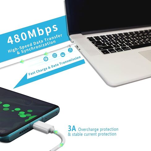 Ximytec [معتمد من MFi] كابل USB C إلى Lightning 3 حزم 6FT iPhone كابل شاحن سريع من النوع C سلك شحن متوافق مع iPhone 14 13 13 Pro Max 12 12 Pro Max 11 XS XR X 8 iPad، أبيض in Kuwait