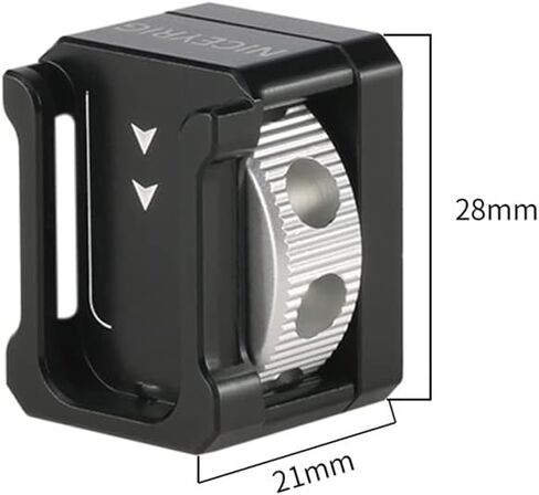 NICEYRIG Cold Shoe Base for ARRI Locating Hole Applicable for Camera Cage Rig, Top Handgrip - 500 in Saudi Arabia