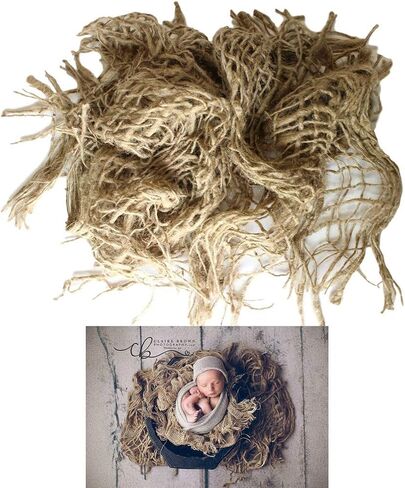 Jute Layering Prop for Newborn Photography, 2 Size Options (Small, 24"x30") in Saudi Arabia