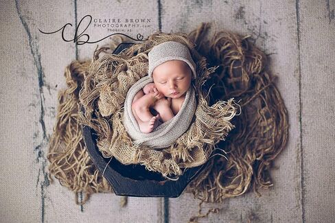 Jute Layering Prop for Newborn Photography, 2 Size Options (Small, 24"x30") in Saudi Arabia
