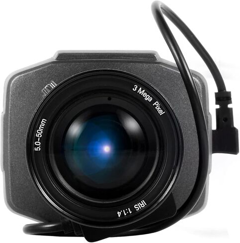 كاميرا Vanxse CCTV 2K 4MP H.265 POE WDR AI Box Bullet Netwok IP Security Camera مع عدسة متغيرة البعد البؤري 5-50 مم F1.4، فيديو IRIS تلقائي، كشف حركة السيارة البشرية، تسجيل الوجه XMEYE in Kuwait