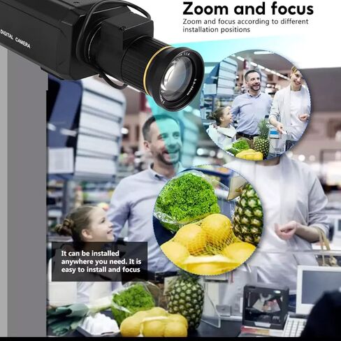 كاميرا Vanxse CCTV 2K 4MP H.265 POE WDR AI Box Bullet Netwok IP Security Camera مع عدسة متغيرة البعد البؤري 5-50 مم F1.4، فيديو IRIS تلقائي، كشف حركة السيارة البشرية، تسجيل الوجه XMEYE in Kuwait