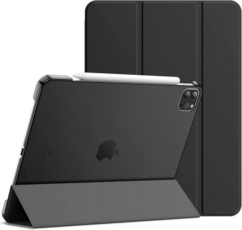 JETech Case for iPad Pro 11 Inch, 2022/2021/2020 Model, Slim Stand Hard Back Shell Smart Cover with Auto Wake/Sleep (Black) in Saudi Arabia