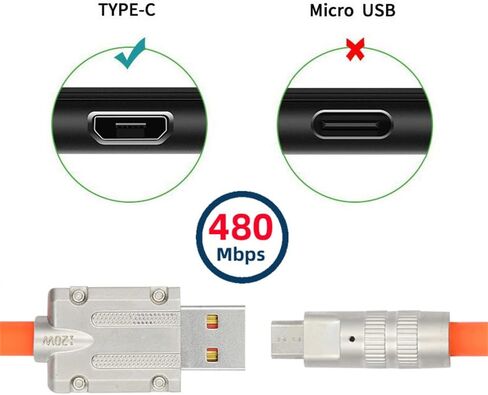 Reversible USB 3.1 USB-C Angled to 90 Degree Down Angled A Male Data Cable for MacBook & Tablet & Mobile Phone in Kuwait