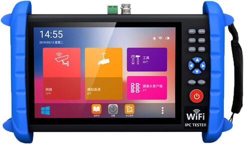 Portable 7 Inch CCTV Tester-Support up to 6K IP Camera Test- AHD, TVI, CVI & CVBS Analog Camera Test-RJ45 Cable TDR Tester with PoE/IP Discovery/HDMI in & Out/Built in WiFi/PTZ in Saudi Arabia