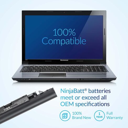 بطارية NinjaBatt لجهاز HP JC04 919700-850 JC03 15-BS015DX 15-BS113DX 15-BS115DX 15-BS060WM 15-BS013DX 15-BS070WM 17-BS049DX 17-BS011DX 250-G6 - أداء عالي [2200 مللي أمبير/14 .8v] in Saudi Arabia