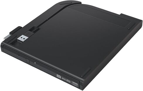 Buffalo MediaStation Portable DVD Drive/External, Plays and Burns DVDs and CDs with USB Connection. M-DISC Support. Compatible with Laptop, Desktop PC and Mac in Saudi Arabia