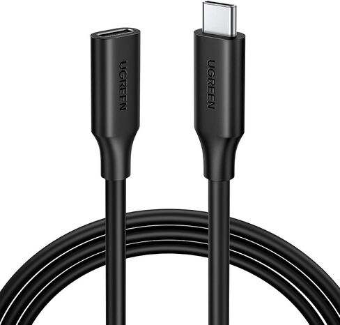 UGREEN USB Type C Extension Cable (10Gbps), USB 3.2 Type C Male to Female Fast Charging, Thunderbolt 3 Compatible with MacBook Pro iPad Pro Dell XPS Surface Switch DJI Mavic Dongle Hub,1.5FT in Kuwait