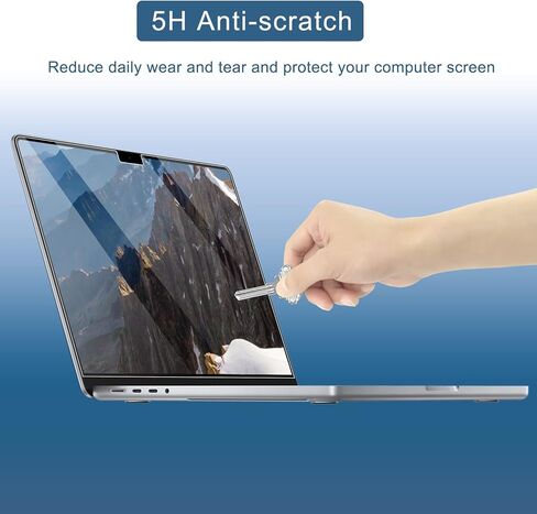 واقي شاشة عالي الدقة لجهاز MacBook Air 15.3 بوصة A2941 تم إصداره في عام 2023 مع M2 Chip 5H مقاوم للغبار ومضاد للخدش وغطاء واقٍ من PET لملحقات الكمبيوتر المحمول (عبوتان) in Kuwait