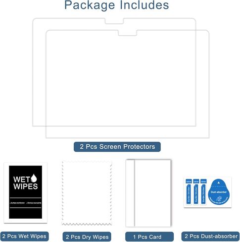 واقي شاشة عالي الدقة لجهاز MacBook Air 15.3 بوصة A2941 تم إصداره في عام 2023 مع M2 Chip 5H مقاوم للغبار ومضاد للخدش وغطاء واقٍ من PET لملحقات الكمبيوتر المحمول (عبوتان) in Kuwait