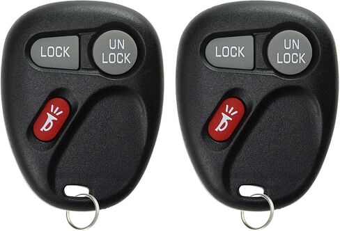 استبدال مفتاح KeylessOption لعام 1998 1999 2000 2001 2002 شيفروليه تشيفي سيلفرادو سوبربان تاهو جي إم سي يوكون سييرا أولدزموبيل جهاز التحكم عن بعد للدخول بدون مفتاح، 3 أزرار 15732803-2 حزمة in Kuwait