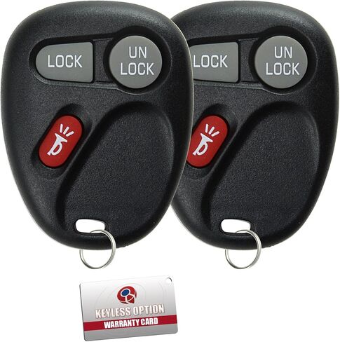 استبدال مفتاح KeylessOption لعام 1998 1999 2000 2001 2002 شيفروليه تشيفي سيلفرادو سوبربان تاهو جي إم سي يوكون سييرا أولدزموبيل جهاز التحكم عن بعد للدخول بدون مفتاح، 3 أزرار 15732803-2 حزمة in Kuwait