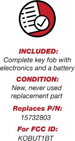 استبدال مفتاح KeylessOption لعام 1998 1999 2000 2001 2002 شيفروليه تشيفي سيلفرادو سوبربان تاهو جي إم سي يوكون سييرا أولدزموبيل جهاز التحكم عن بعد للدخول بدون مفتاح، 3 أزرار 15732803-2 حزمة in Kuwait