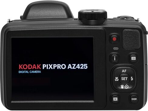 كاميرا Kodak PIXPRO AZ425 الرقمية + بطاقة ذاكرة سعة 32 جيجابايت + حقيبة كاميرا (أسود) + بطارية + شاحن + قارئ بطاقة USB + حامل ثلاثي القوائم للطاولة + ملحقات (أحمر) in Kuwait