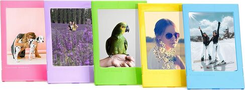 حزمة قيمة لفيلم Fujifilm Instax Mini الفوري - 60 صورة مع إطار صور بلاستيكي للفيلم الصغير بألوان وقماش متنوعة in Saudi Arabia